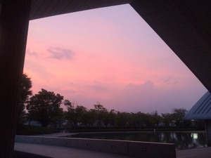 味わい深い夕暮れ