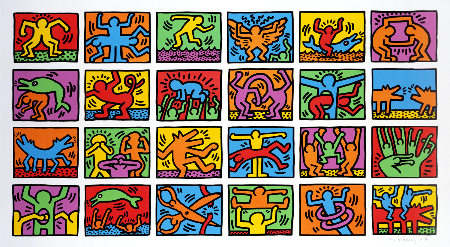 アーティスト キース へリング Keith Haring Iphoneスマホ デスクトップ壁紙画像 Naver まとめ