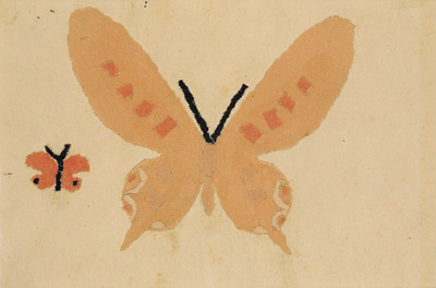 《蝶々》　貼絵　1934年