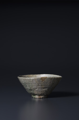 黒樂井戸型茶碗 晩雨 2015