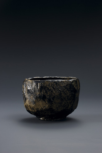 焼貫黒樂茶碗　旄牛　2009年